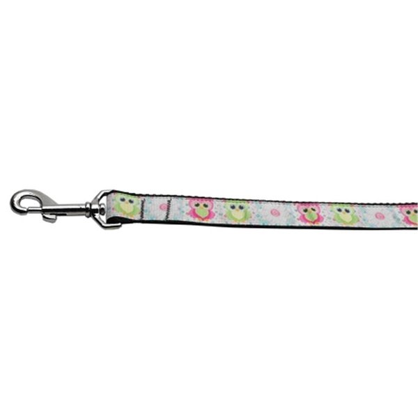Mirage Pet Products Sweet as Sugar Owls Nylon Dog Leash0.38 in. x 4 ft. 125-033 3804